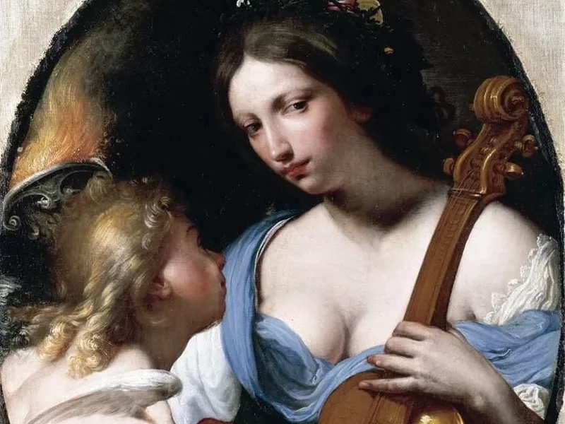 1638-Antonio Franchi - Personificazione della Musica (Santa Cecilia)